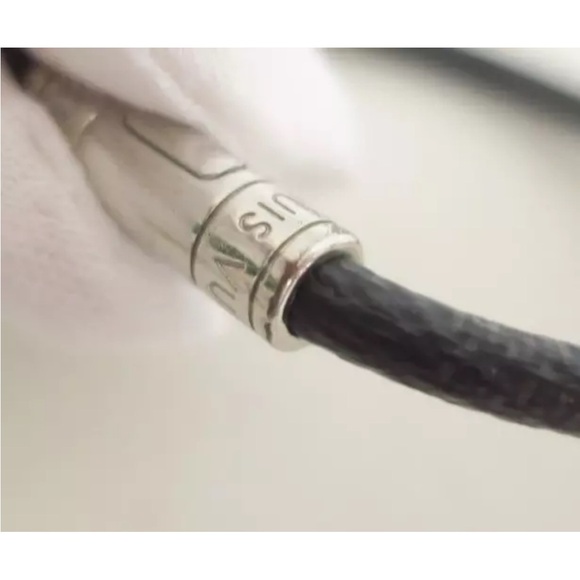 LOUIS VUITTON Damier Graphite Print Bracelet Silver Hardware - Picture 4 of 10